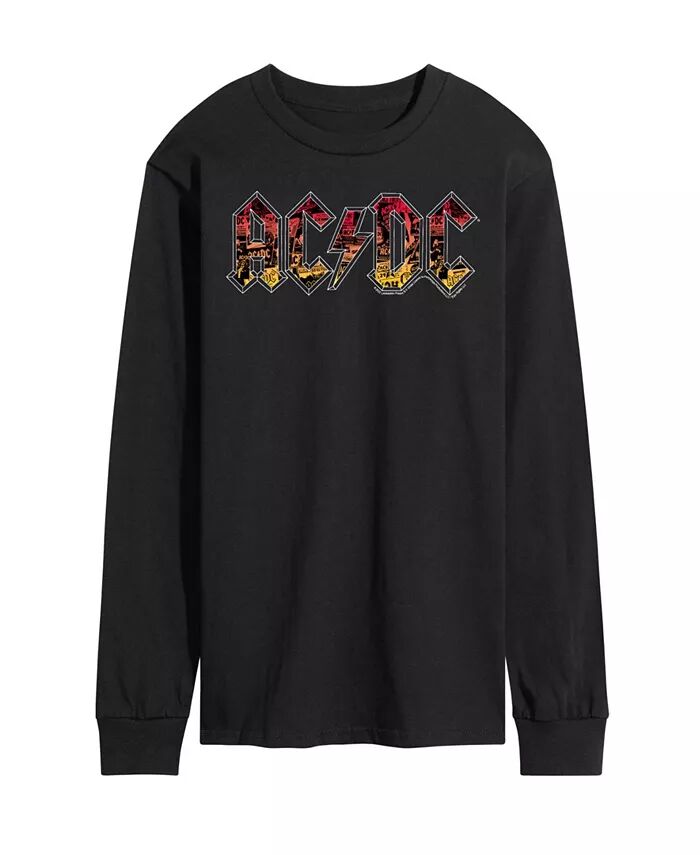 

Мужская футболка с длинным рукавом с логотипом ACDC AIRWAVES, черный