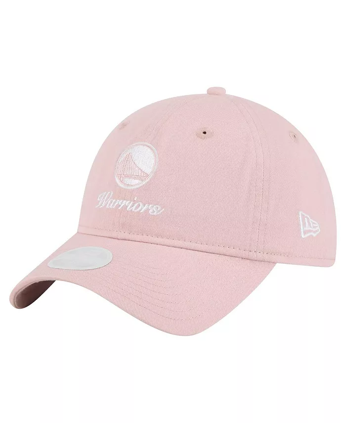 

Женская розовая регулируемая бейсболка Golden State Warriors Gameday Preppy 9TWENTY New Era