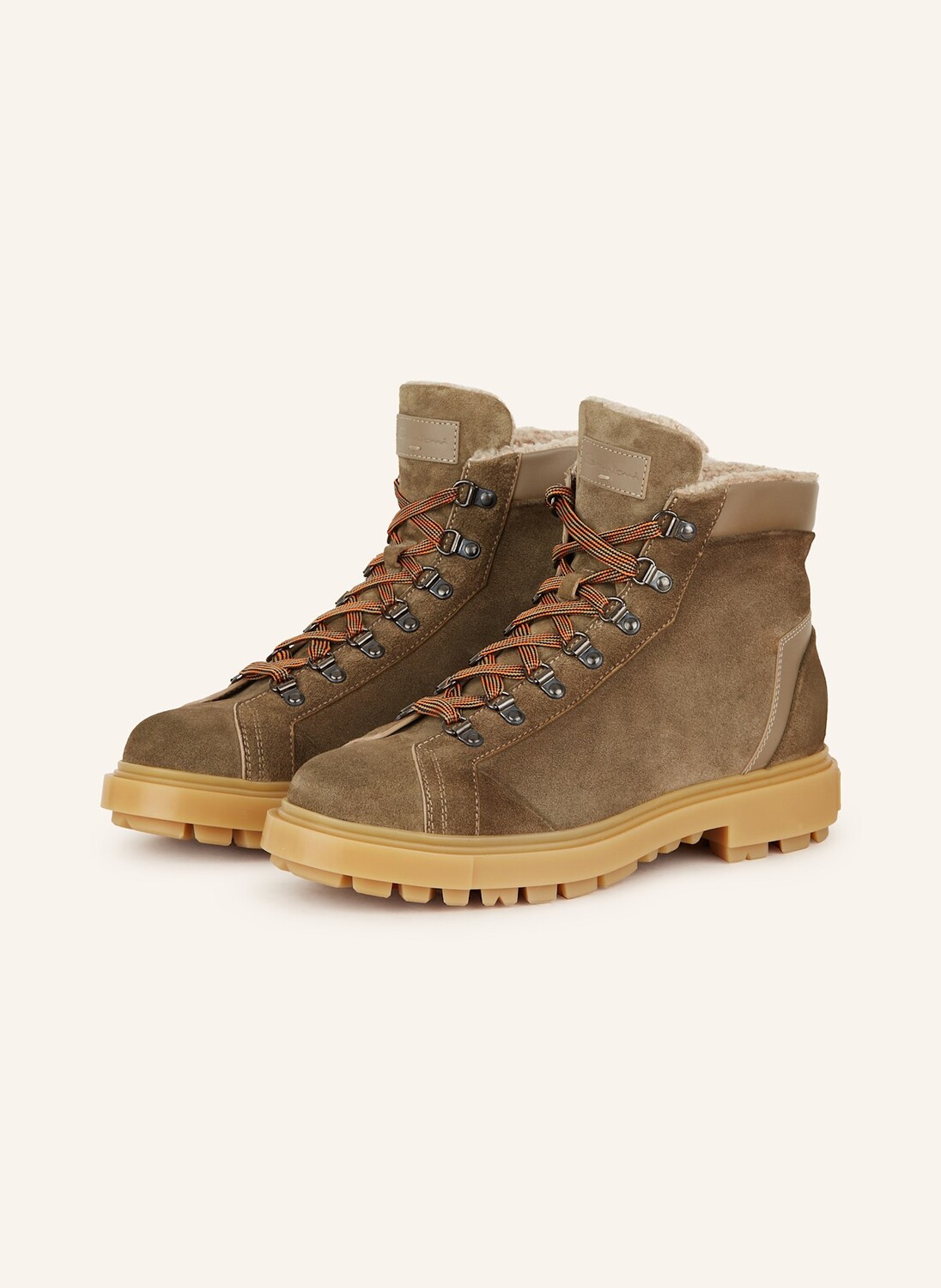 

Ботинки farah на шнуровке Santoni, коричневый