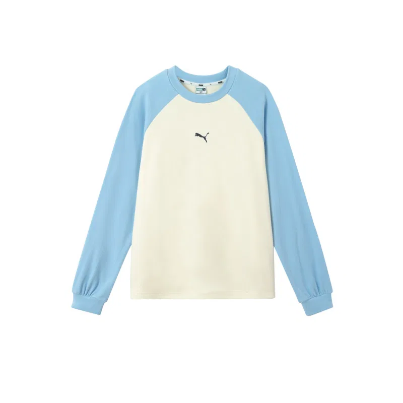 Футболка детская с V-образным вырезом PUMA White Blue Tone