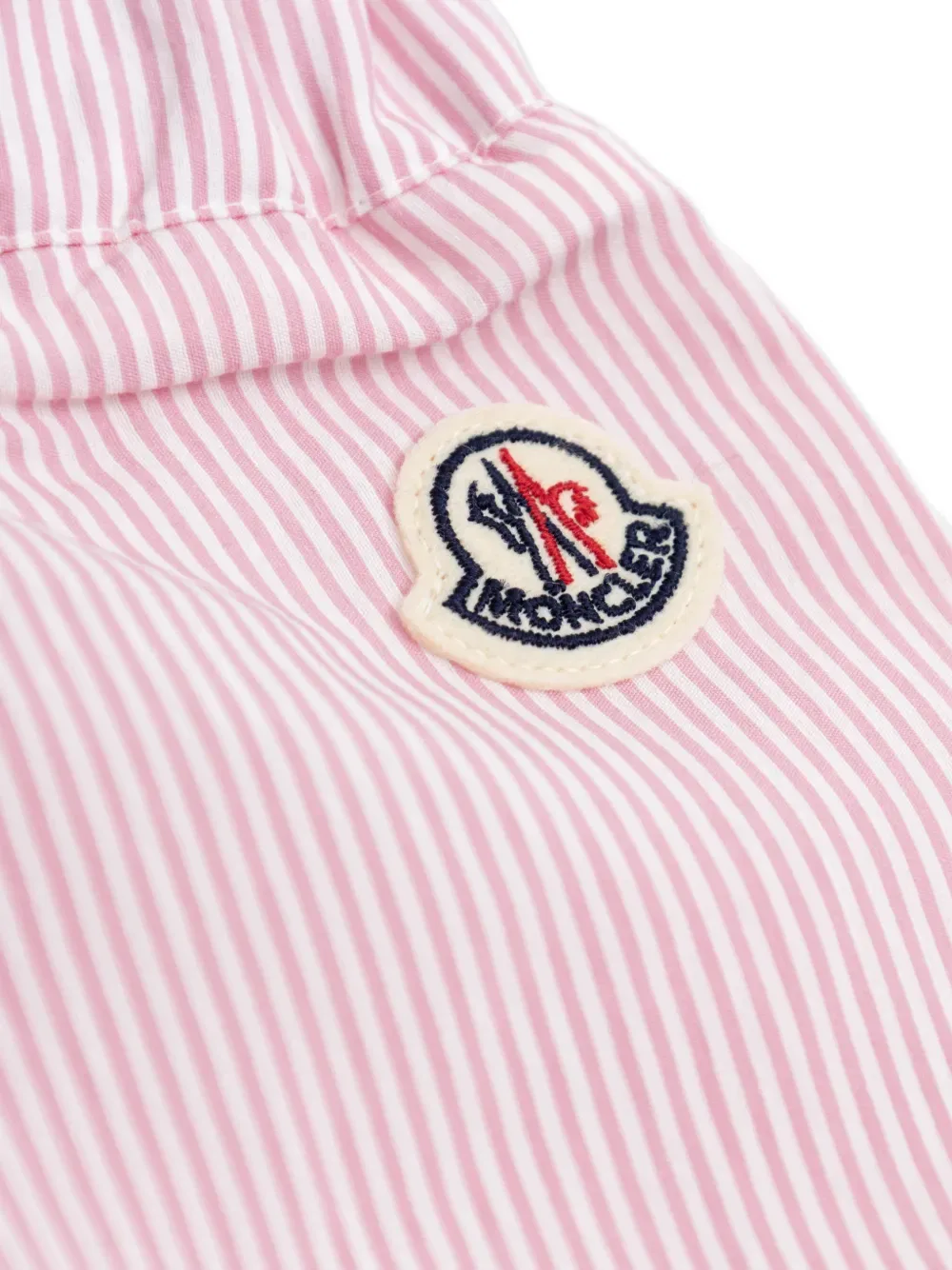 Полосатая блузка с воротником Moncler Enfant, розовый — фото 3