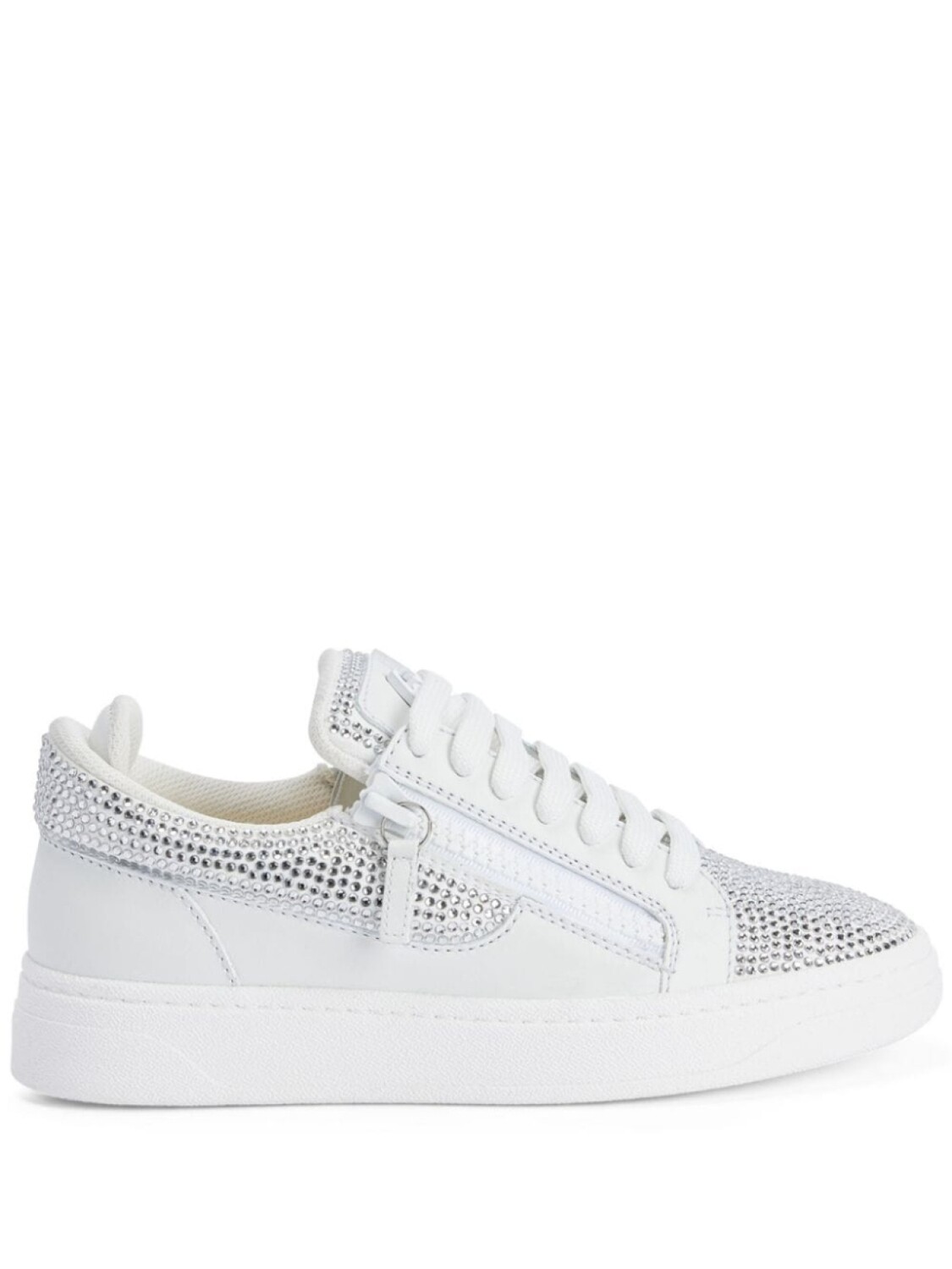 

Giuseppe Zanotti кеды GZ94 со стразами, белый