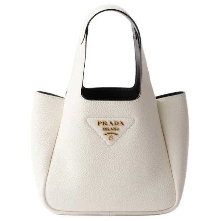 

PRADA Кожаная мини сумка женская белая