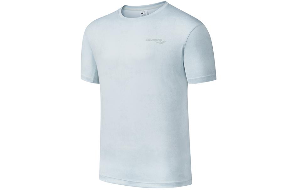 

Saucony Мужская футболка светло-серого и зеленого цвета, Зеленый, Saucony Мужская футболка светло-серого и зеленого цвета