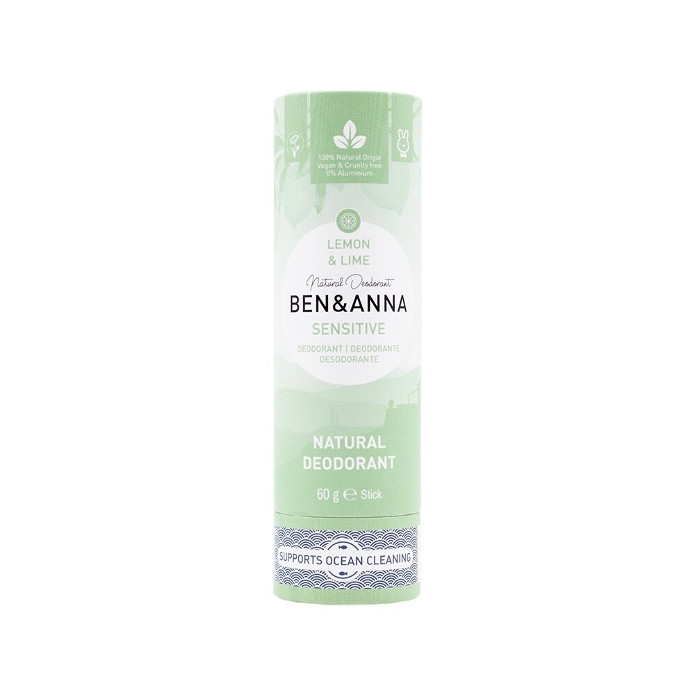 

Ben&Anna Sensitive Natural Deodorant Натуральный дезодорант для чувствительной кожи Лимон и Лайм 60г