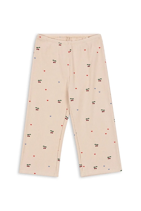 

Детские хлопковые брюки ELLA PANTS GOTS Konges Sløjd, бежевый