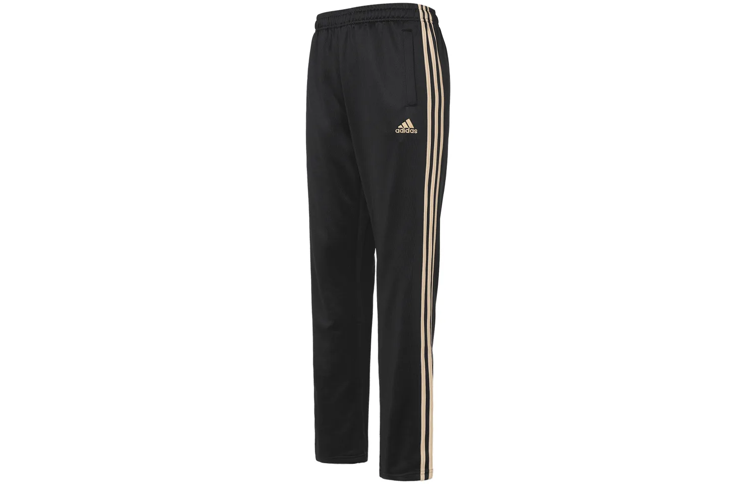 Adidas Повседневные брюки мужские черные/золотые умеренно прямого кроя — фото 3