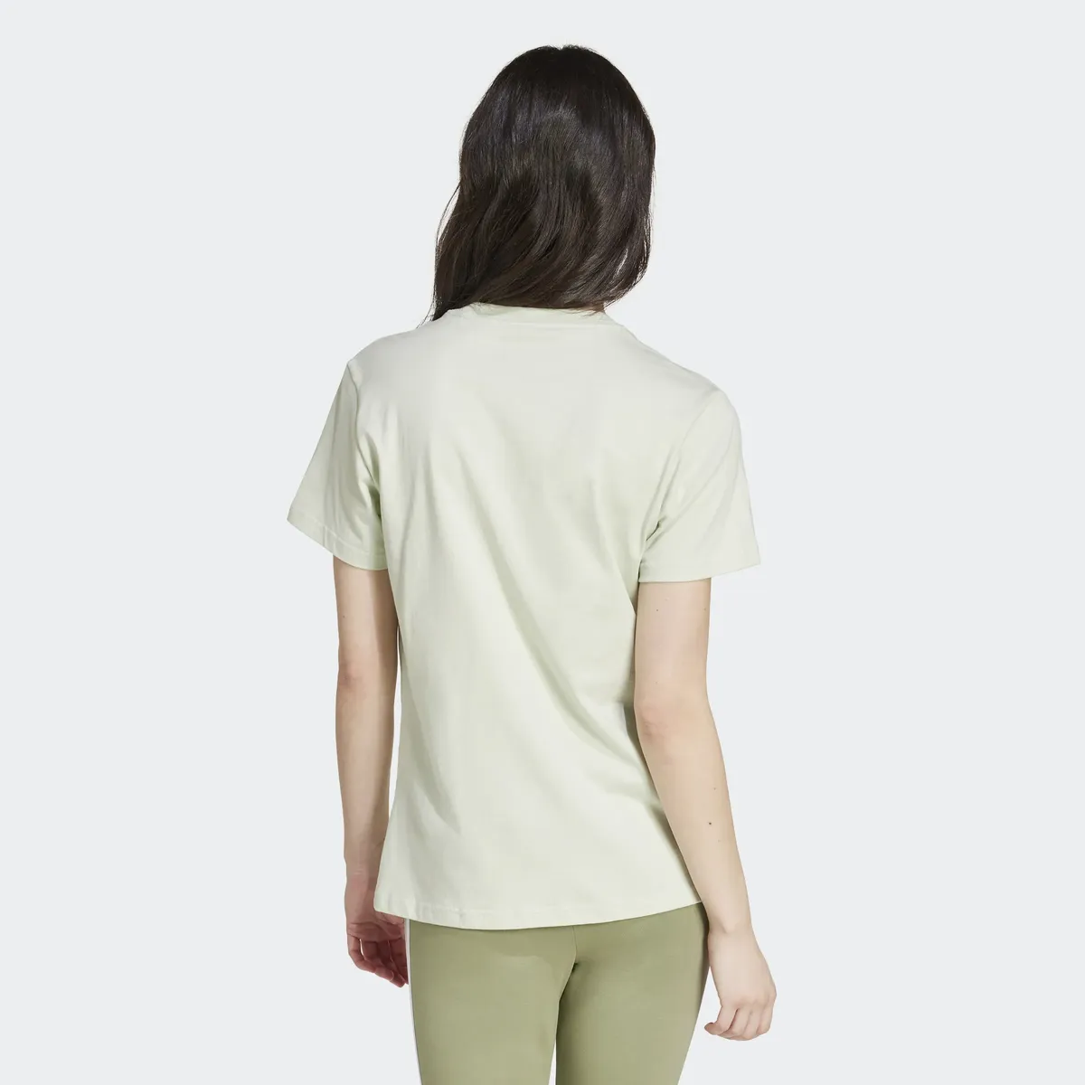 Футболка Adidas Sportswear "LOUNGEWEAR ESSENTIALS LOGO", зеленый — фото 4