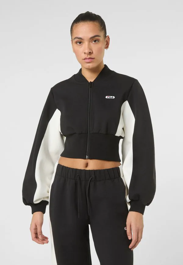

Укороченная толстовка с высокой застежкой-молнией от apparel lecore Fila, Black-Egret, Белый, Укороченная толстовка с высокой застежкой-молнией от apparel lecore Fila, Black-Egret