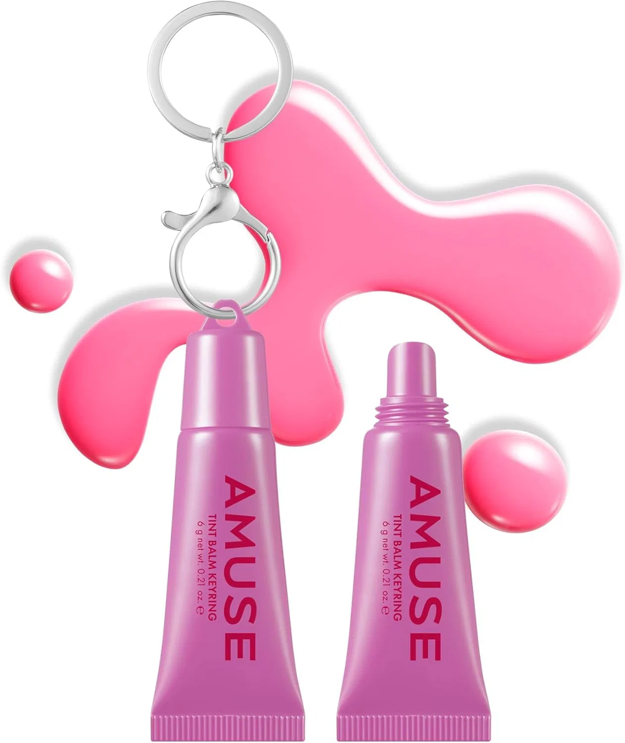 Тинт-бальзам для губ AMUSE Care Tint Balm Key Ring 02 Happy Girl 6g