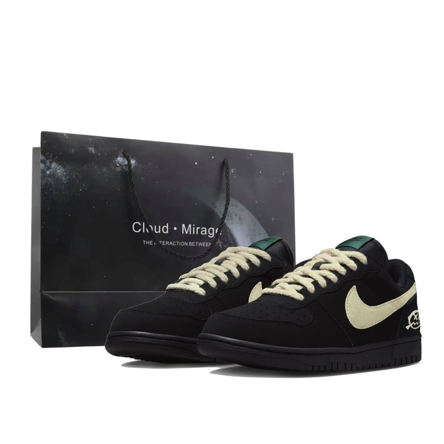 Кроссовки скейтбординг Nike Big Beige Black