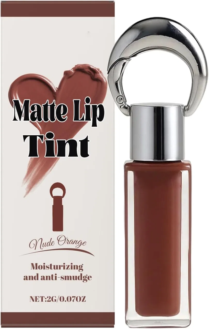 Блеск для губ с ключницей Ylnailky, оттенок nude orange