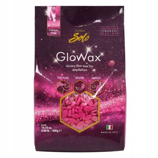 

Воск для депиляции лица вишнево-розовый 400г Italwax, Glowax