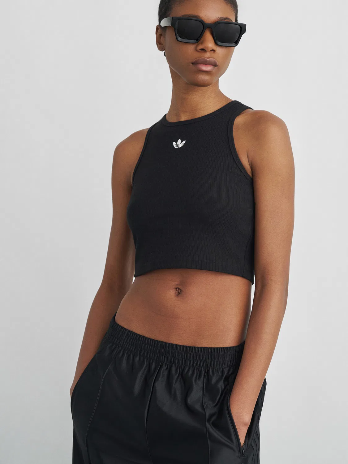 Топ-майка Adidas Originals, черный — фото 3