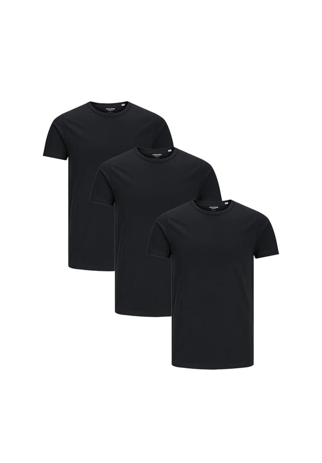 

Футболка 3 шт. в упаковке базовая Jack & Jones, черный