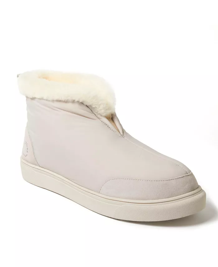 

Мужские уютные тапочки Fireside by Shearling Warm Up Bootie Dearfoams, коричневый/бежевый