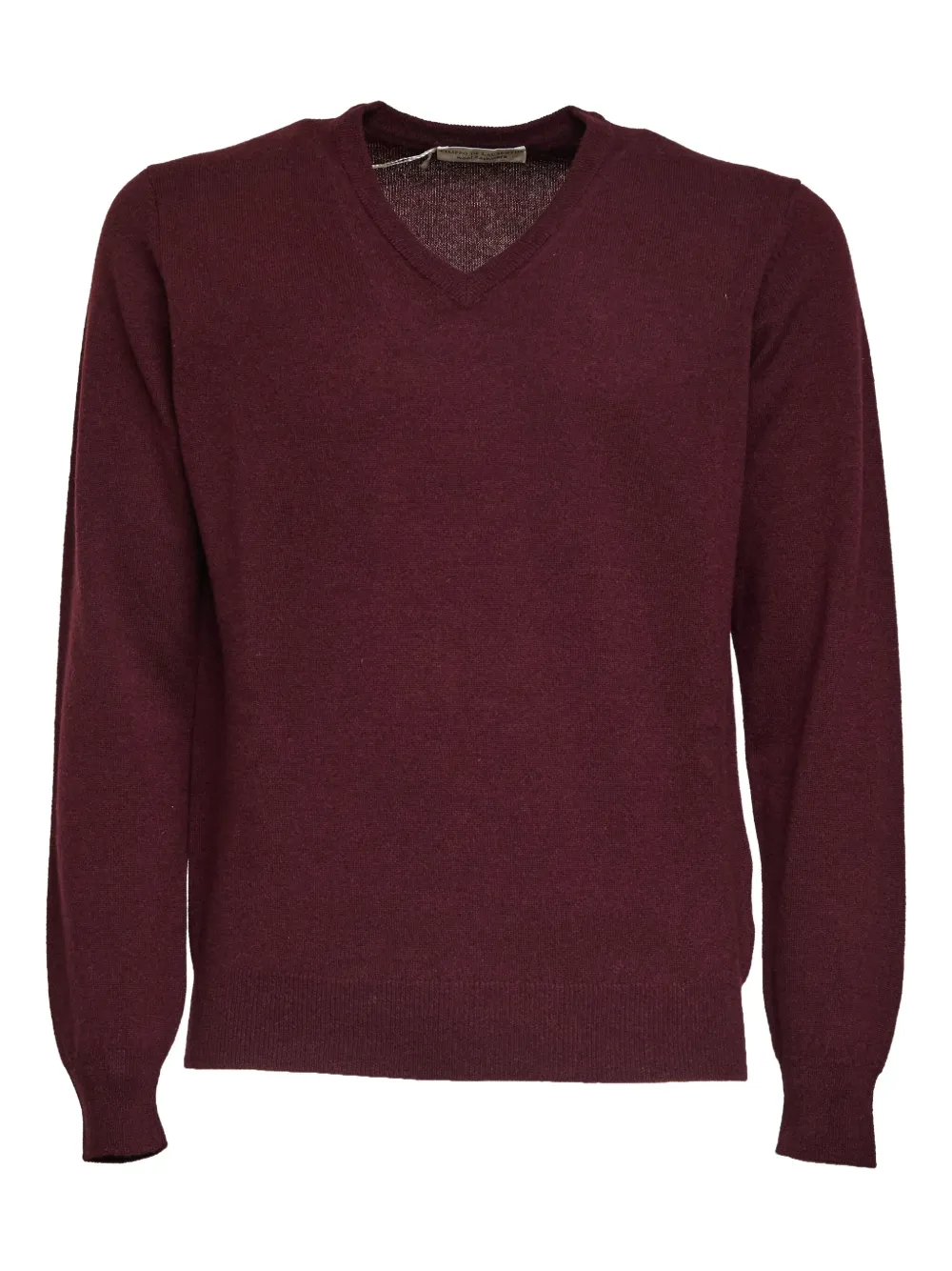 

Кашемировый свитер с V-образным вырезом Filippo De Laurentiis, красный