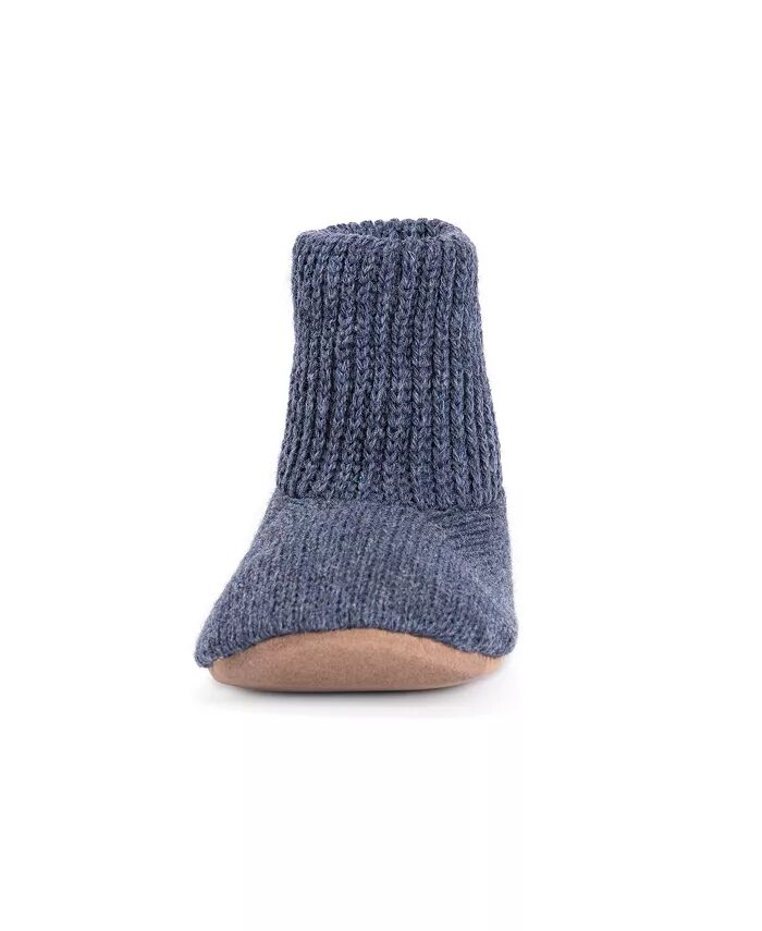 Мужские шерстяные тапочки-носки Morty Ragg, темно-синие, XL (11,5-12,5) MUK LUKS, синий — фото 2