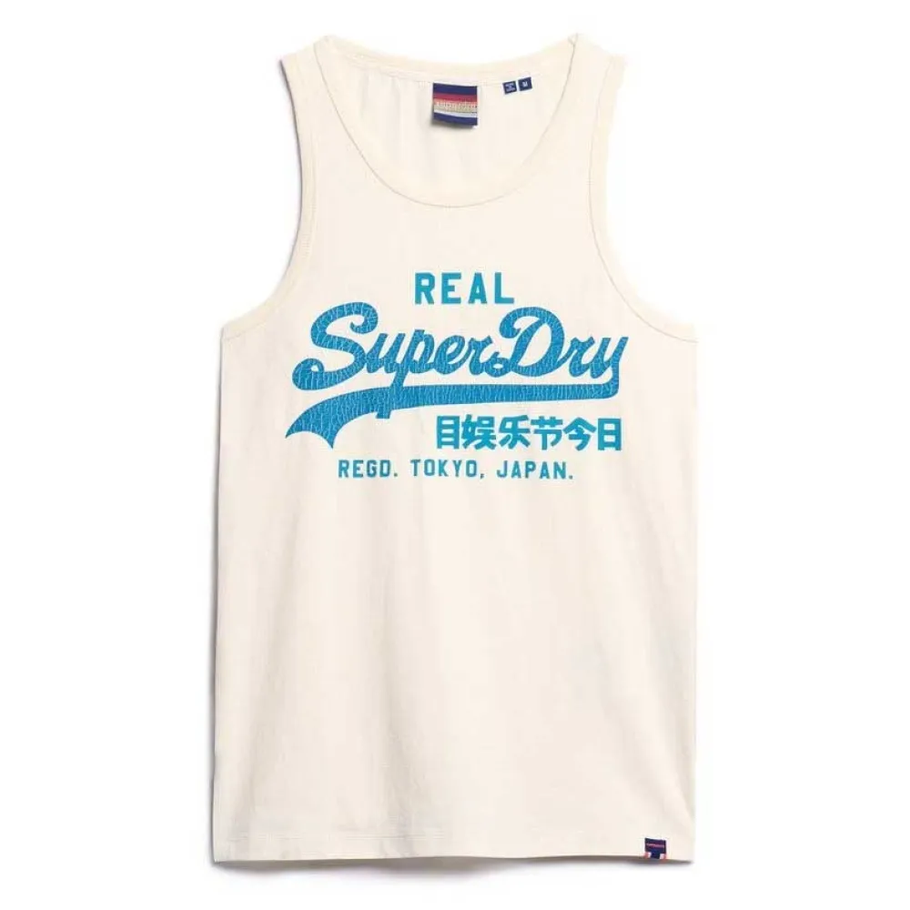 

Футболка без рукавов Superdry Vl Cali, бежевый