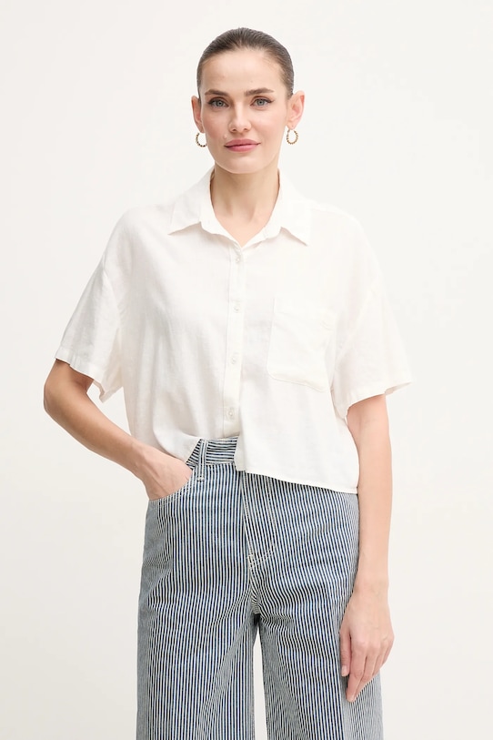 

Льняная рубашка Dkny, бежевый