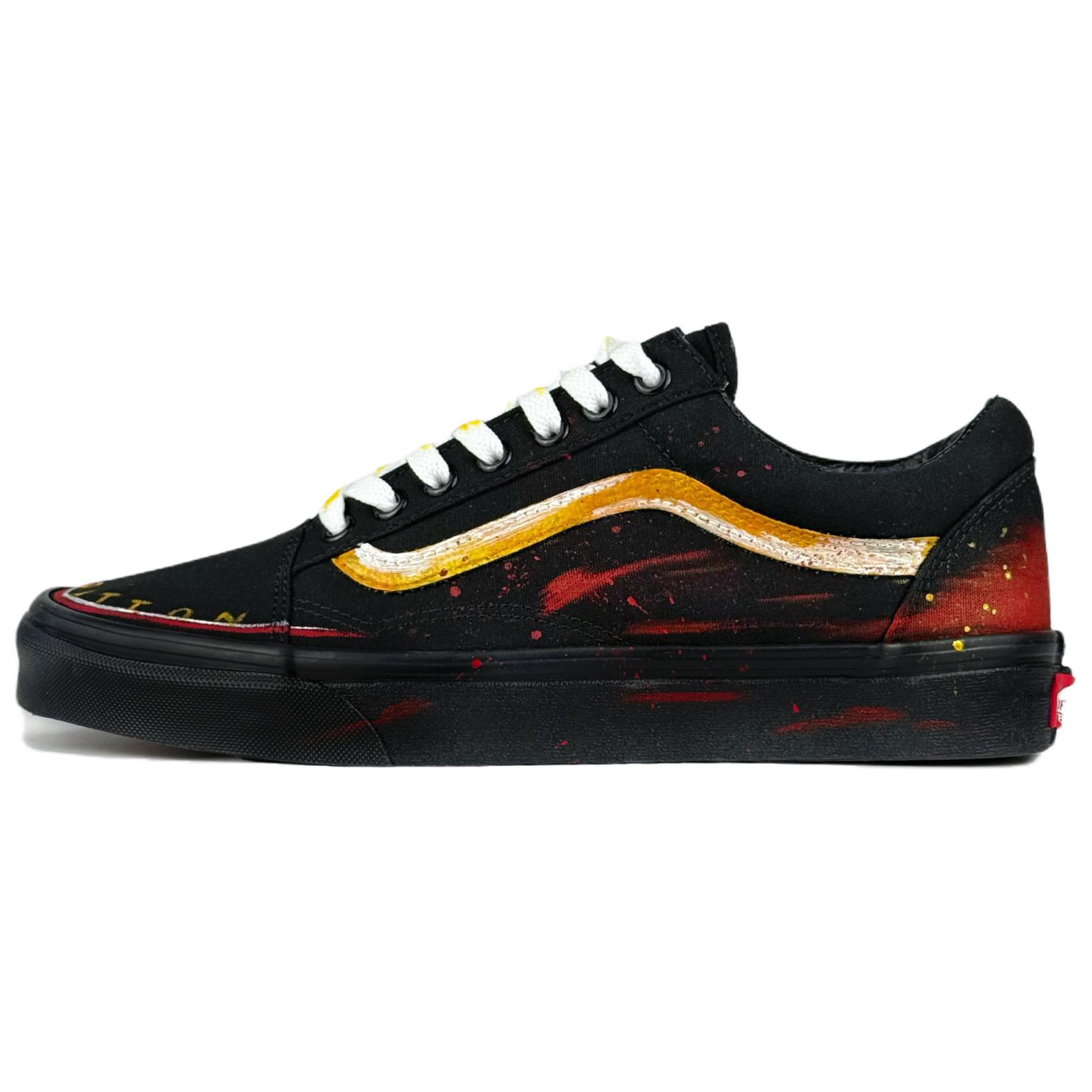 

Vans Old Skool Red Coast устойчивые к истиранию низкие кроссовки для скейтбординга мужские black
