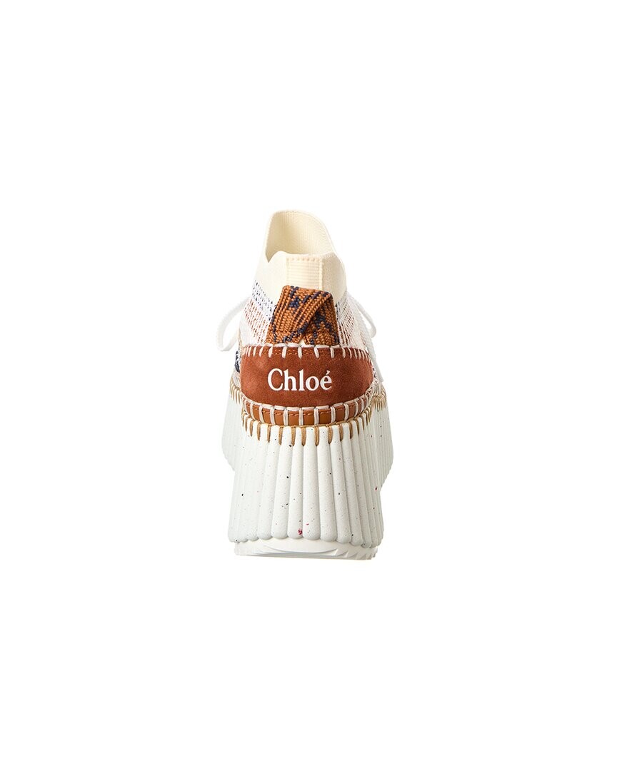 

Трикотажные кроссовки на платформе Chloé Nama, красный
