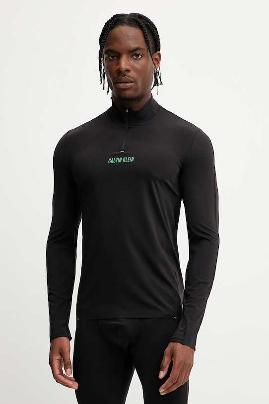 

Лонгслив для тренировок Calvin Klein Performance, черный