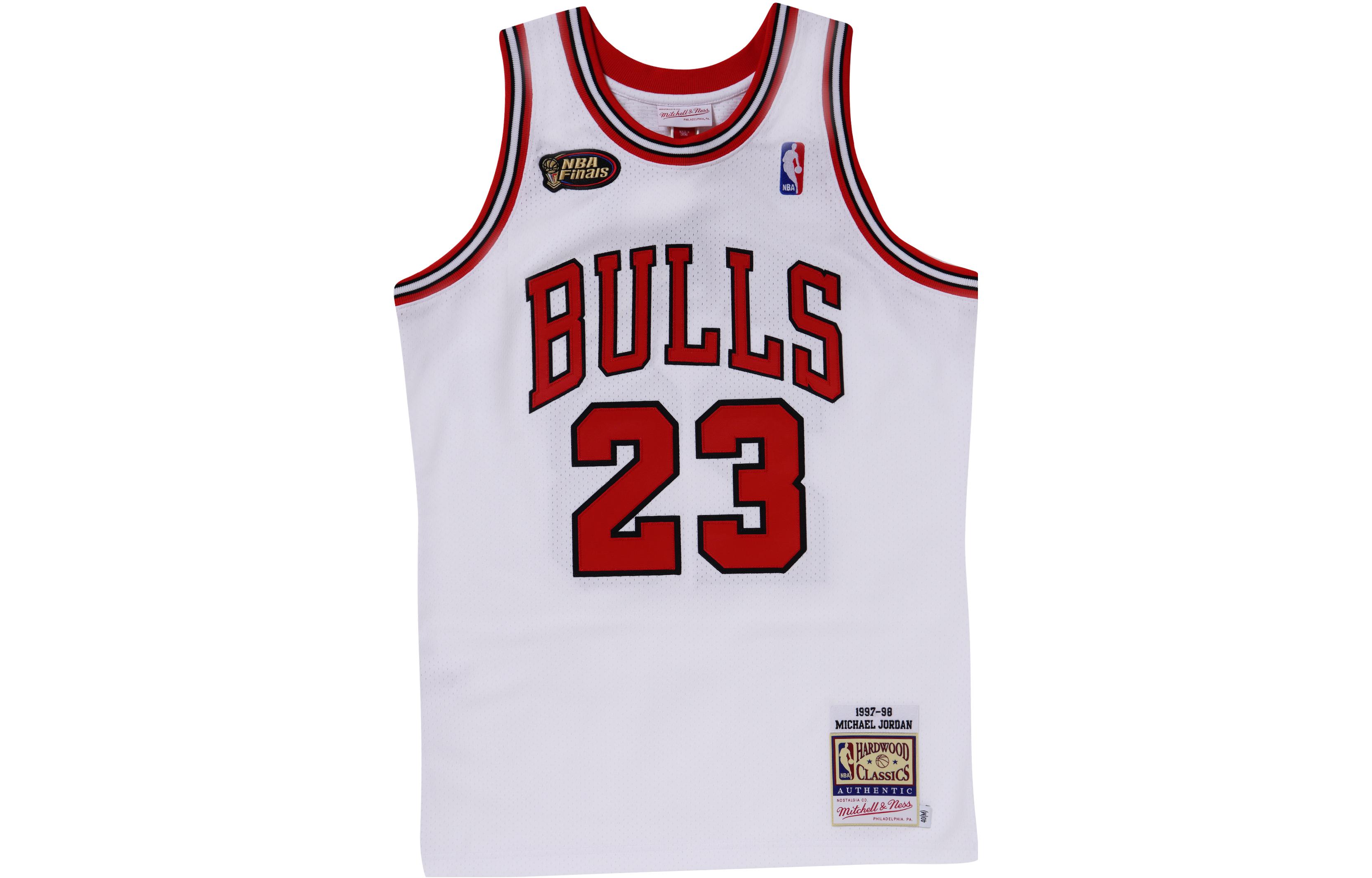 

Майкл Джордан Чикаго Буллз Финалы 1997-98 Домашняя Автентичная Баскетбольная Майка Mitchell Ness Белая