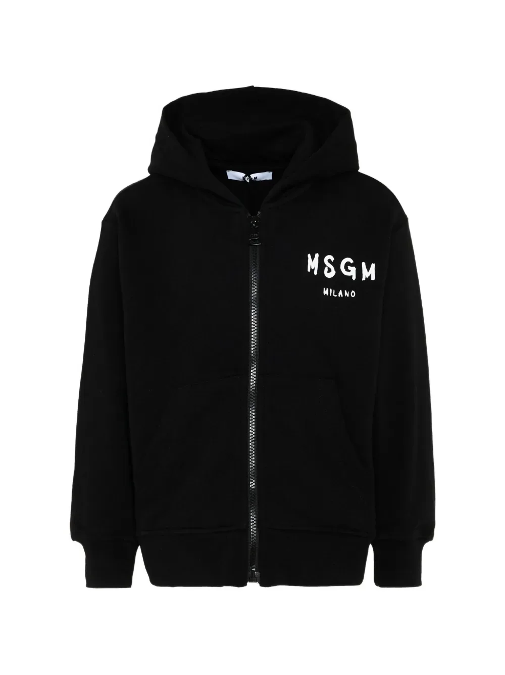 Худи с принтом логотипа MSGM Kids, черный