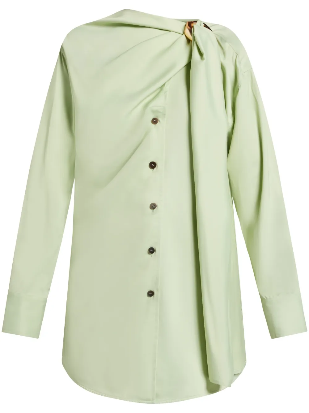 

Рубашка с драпировкой Ferragamo, зеленый