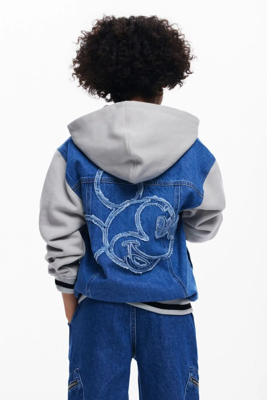 Детская толстовка с капюшоном и изображением Микки Мауса Desigual, medium синий
