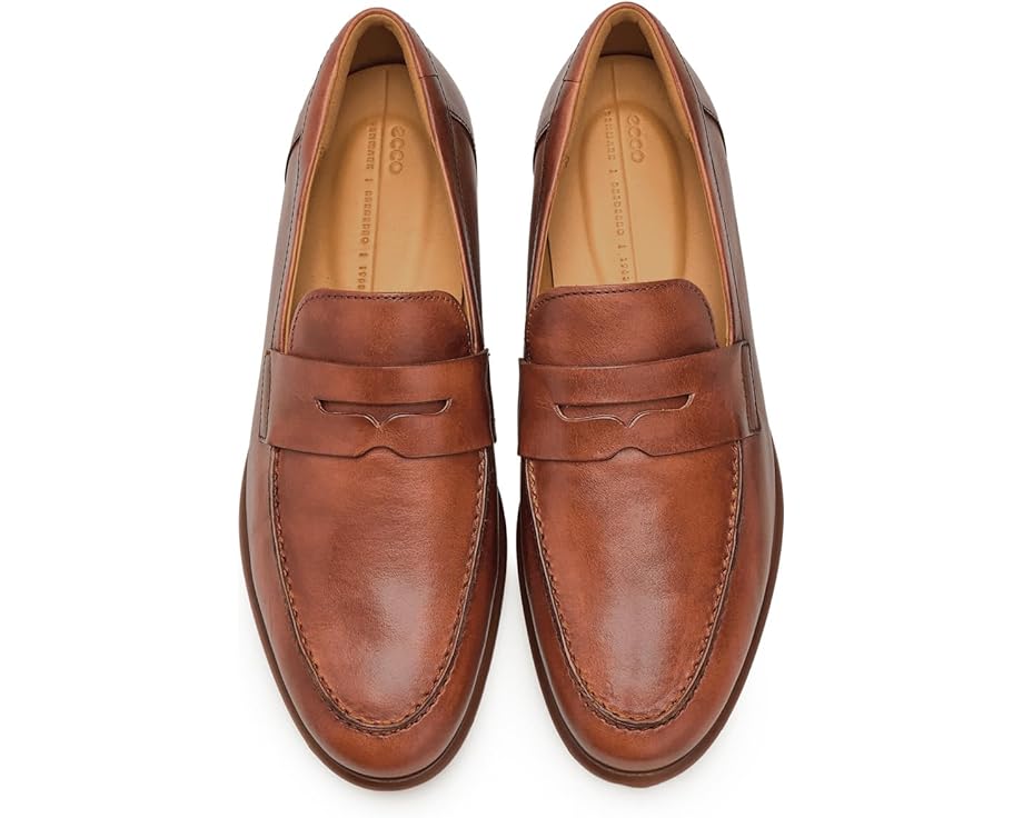 Мужские лоферы ECCO Verona Classic Penny, Cognac — фото 2