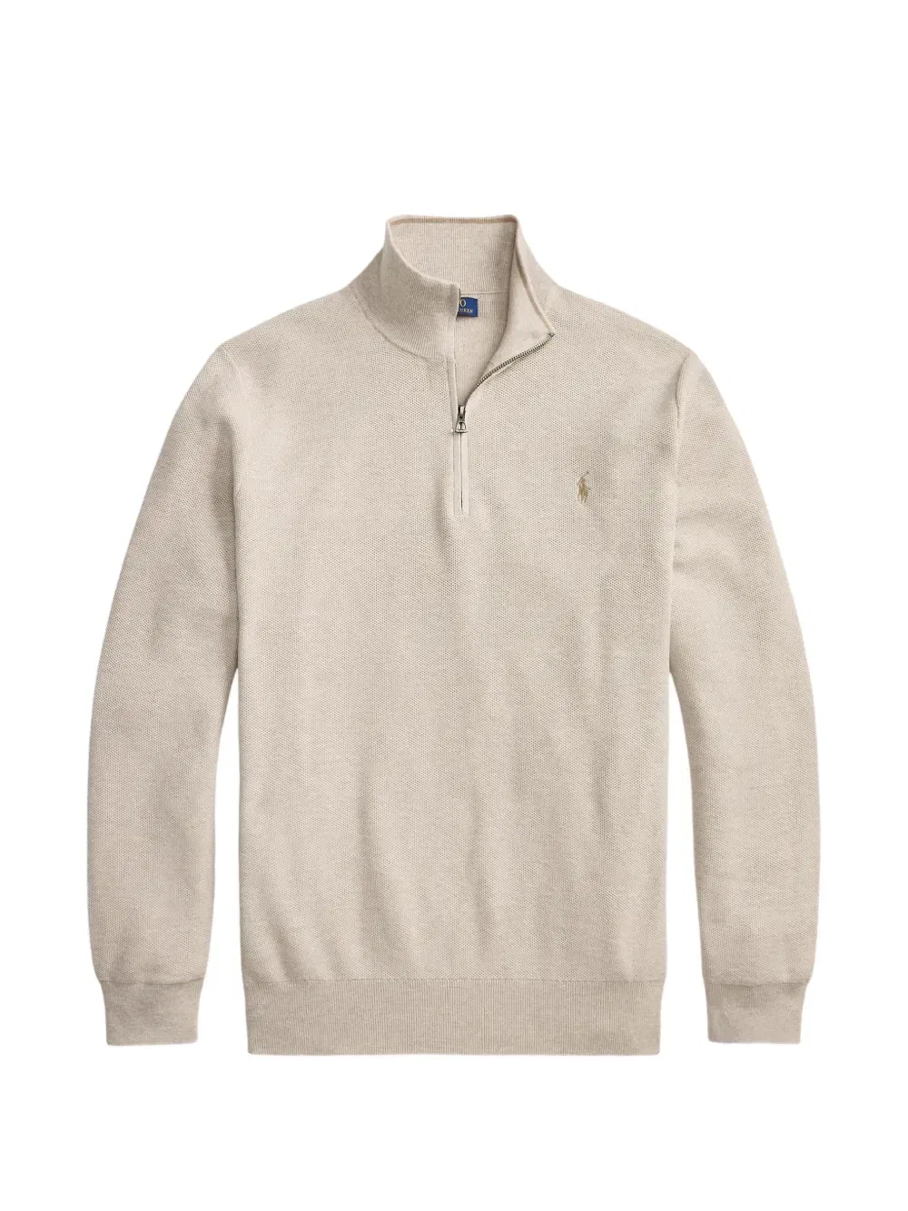 Свитер с воротником на молнии POLO RALPH LAUREN, бежевый