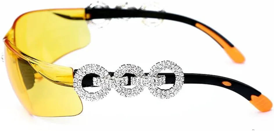 

Солнцезащитные очки без оправы с бриллиантами для женщин и мужчин, солнцезащитные очки со стразами для защиты глаз, защитные очки, солнцезащитные очки generic, 3