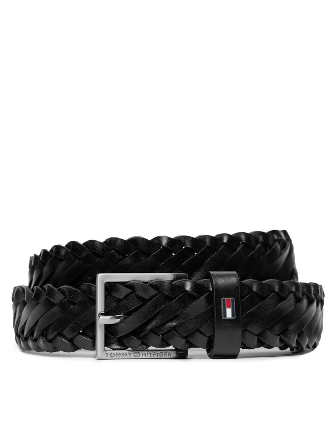 

Ремень Oliver 3.0 Leather Braid Dc Tommy Hilfiger, черный