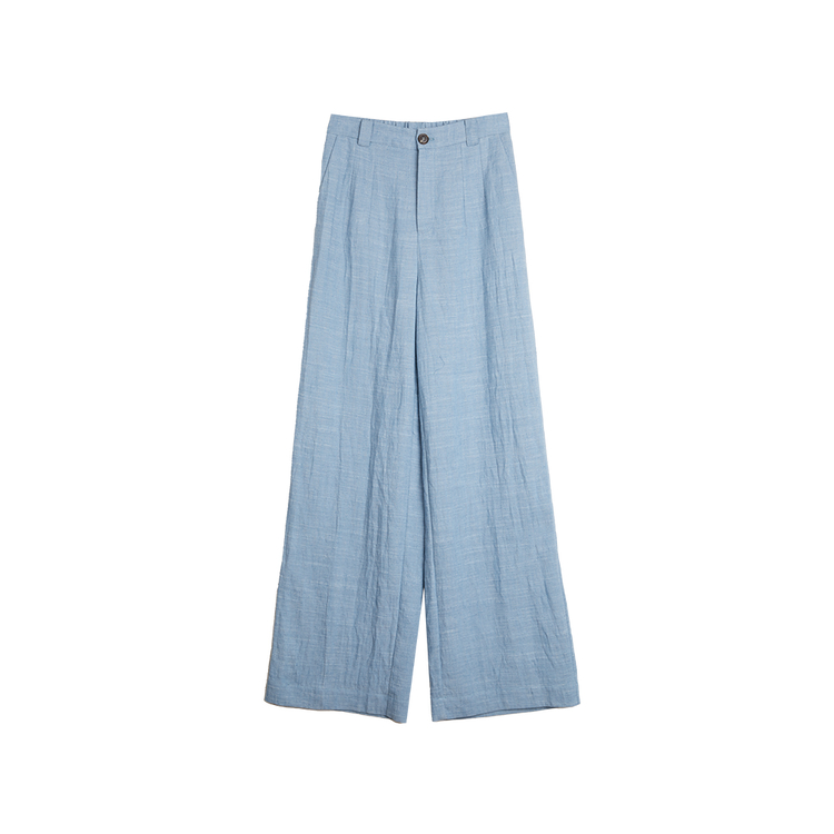 

ELLE Повседневные брюки женские Blue Moderate Wide Leg
