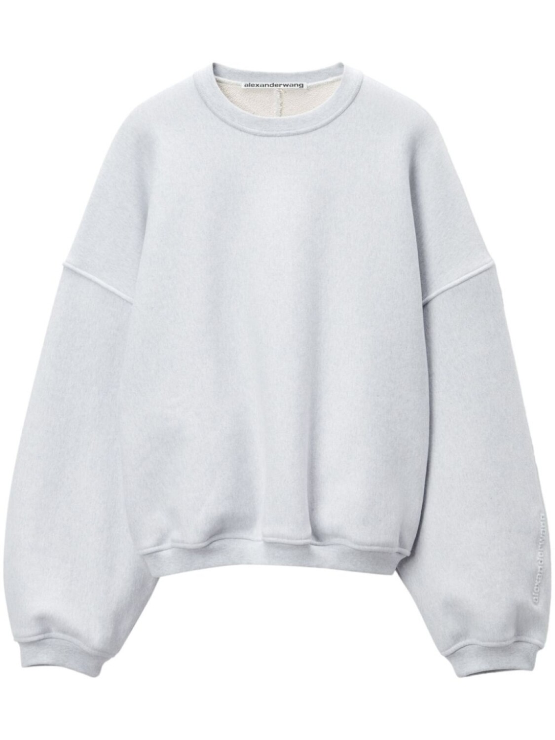 

Alexander Wang толстовка с тисненым логотипом, серый