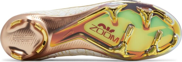 Кроссовки Zoom Mercurial Vapor 15 Elite FG 'United Golden Pack', белый — фото 4