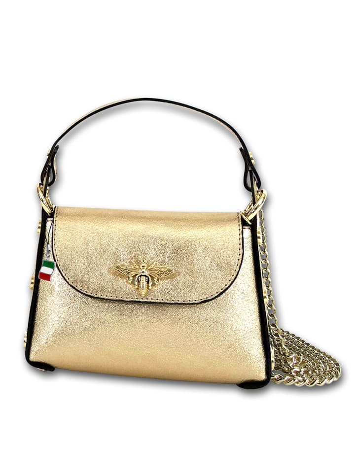 

Кожаная сумка через плечо Florence, золотая, примерно 19 см Florence