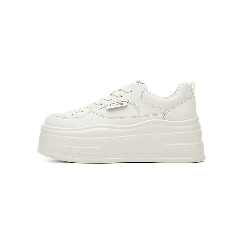 Кеды DAPHNE Skateboard Shoes Women's Low-Top, бежевый/черный — фото 4