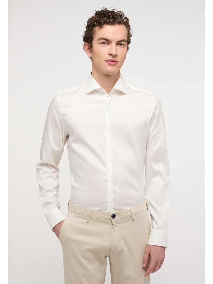 

Рубашка Eterna Slim fit, кремовый
