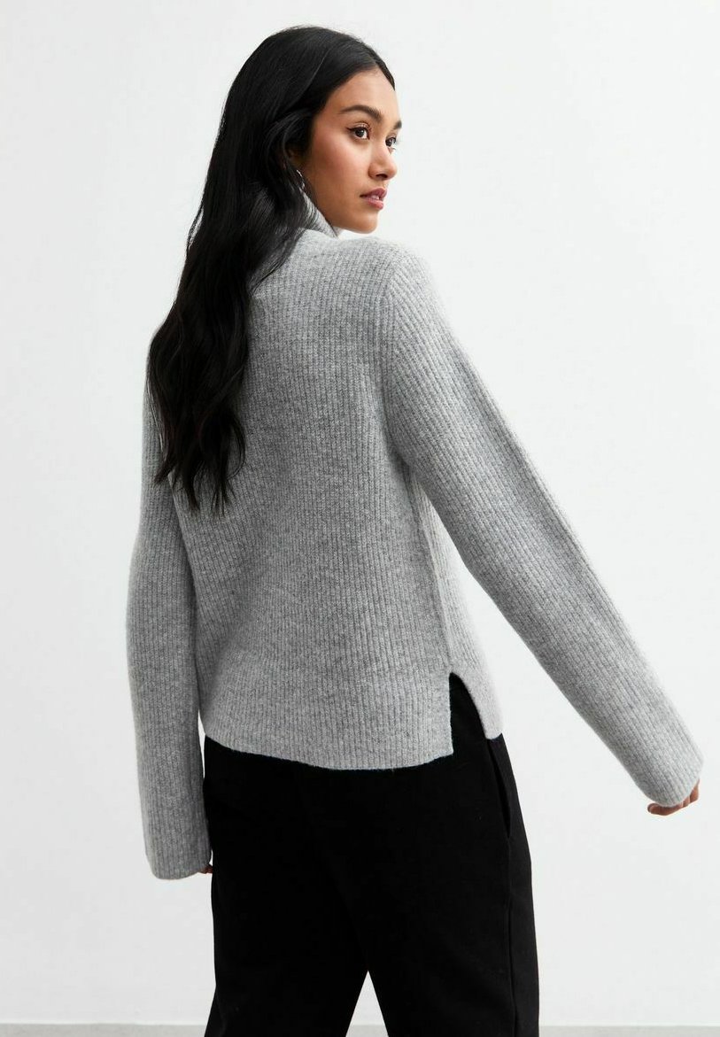 

Джемпер HALF ZIP New Look, серый