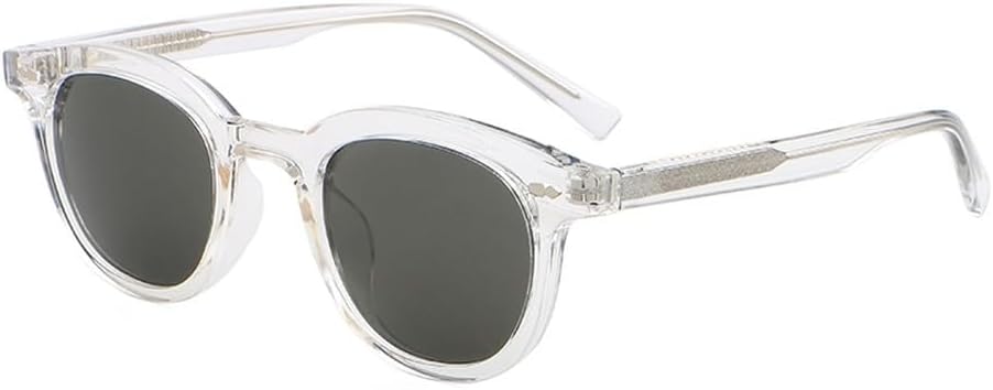 

Ретро солнцезащитные очки для мужчин с защитой от УФ-излучения, зеленые, черные, из ацетата, квадратная оправа, солнцезащитные очки для женщин, унисекс WNCKSQ, Clear With Black