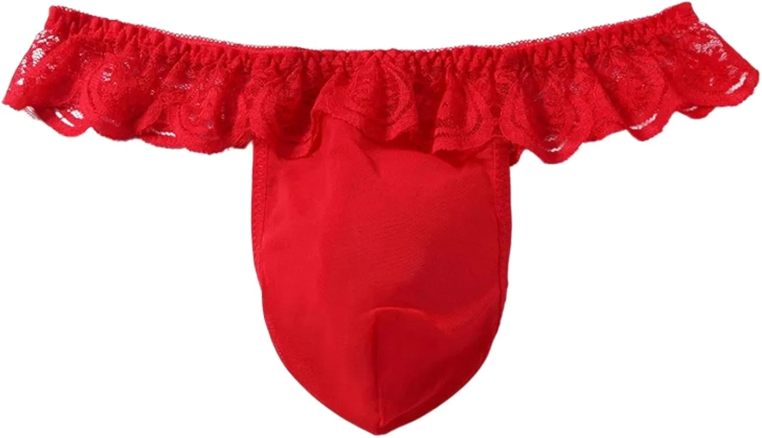 Брифы кружевные Sissy Pouch Panties, Red