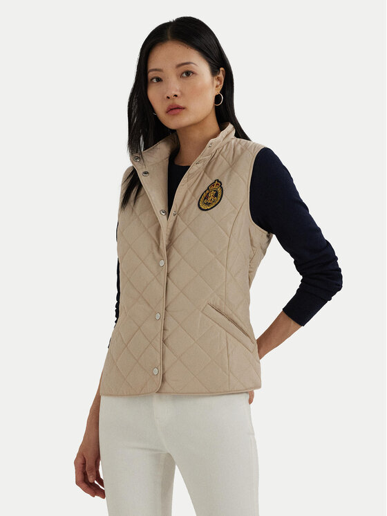 

Теплый комбинезон прямого кроя Lauren Ralph Lauren, бежевый