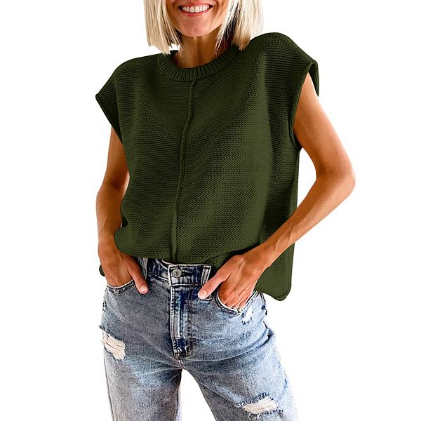 

Женский летний топ с короткими рукавами Green Elysium, Dark Green