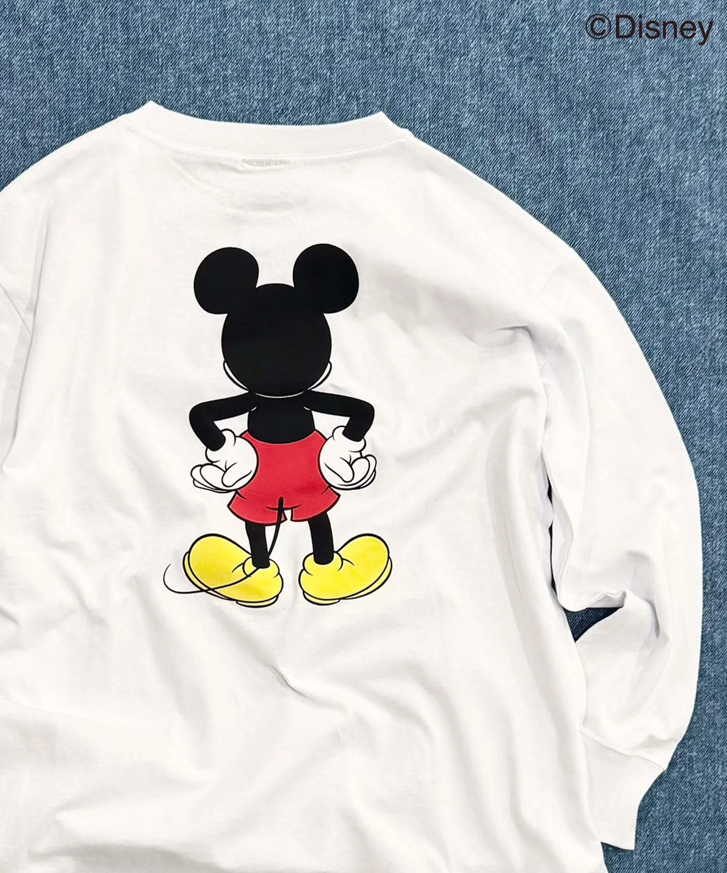 Детская футболка с Микки Маусом Disney, оверсайз, белая
