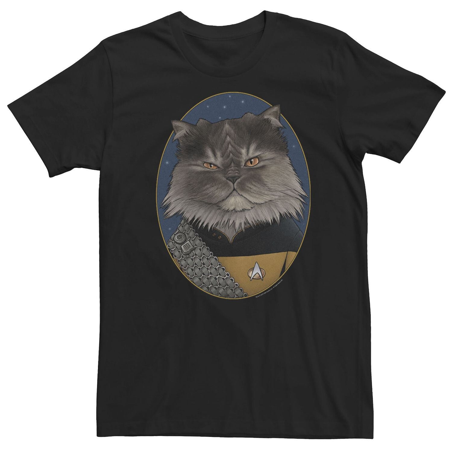 

Мужская футболка Star Trek Worf Cat Formation Licensed Character