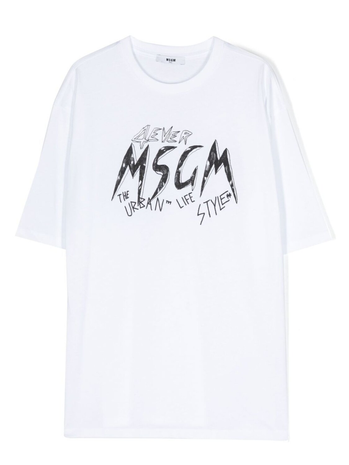

MSGM Kids футболка с логотипом, белый