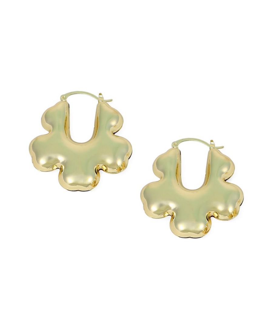 

Женские серьги-кольца The Puffer-Bolt - Калифорнийское золото SOHI, Gold